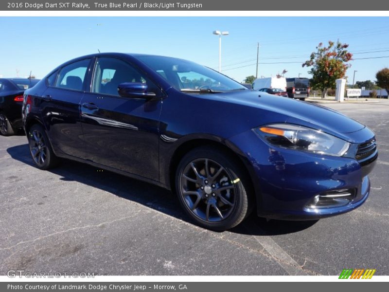 True Blue Pearl / Black/Light Tungsten 2016 Dodge Dart SXT Rallye
