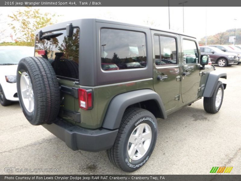 Tank / Black 2016 Jeep Wrangler Unlimited Sport 4x4