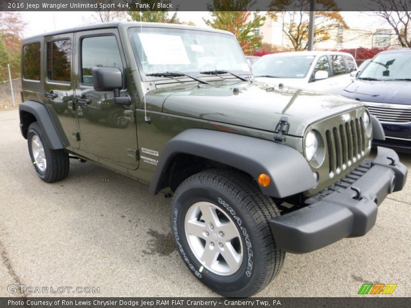 Tank / Black 2016 Jeep Wrangler Unlimited Sport 4x4
