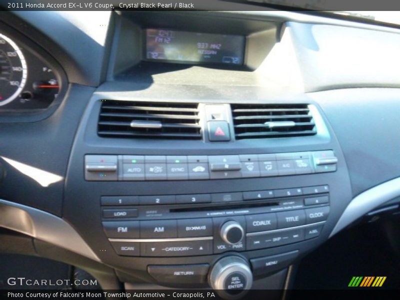 Crystal Black Pearl / Black 2011 Honda Accord EX-L V6 Coupe