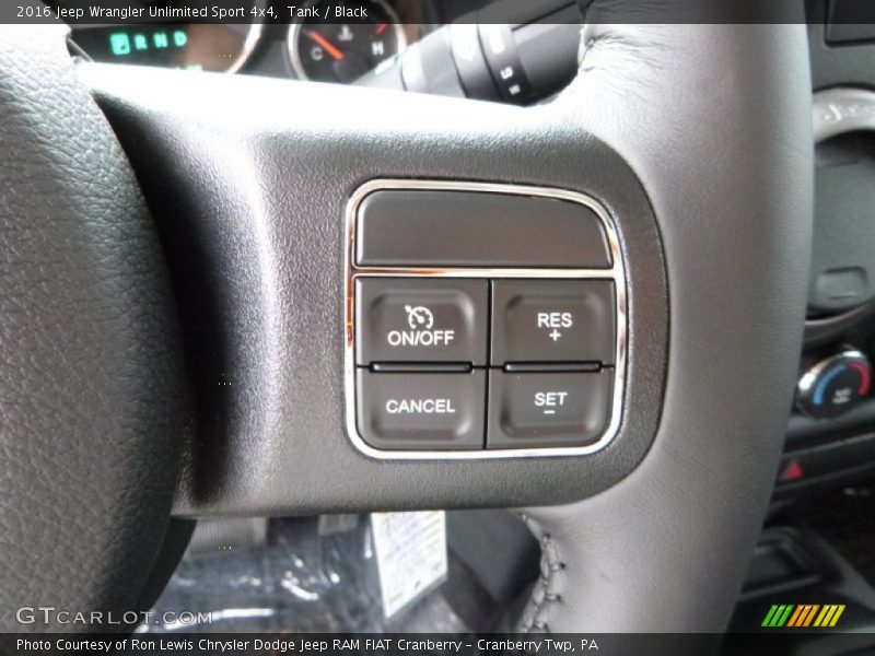 Tank / Black 2016 Jeep Wrangler Unlimited Sport 4x4