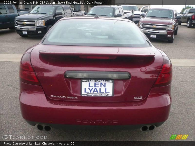 Sport Red Metallic / Dark Pewter 2005 Pontiac Grand Prix GTP Sedan