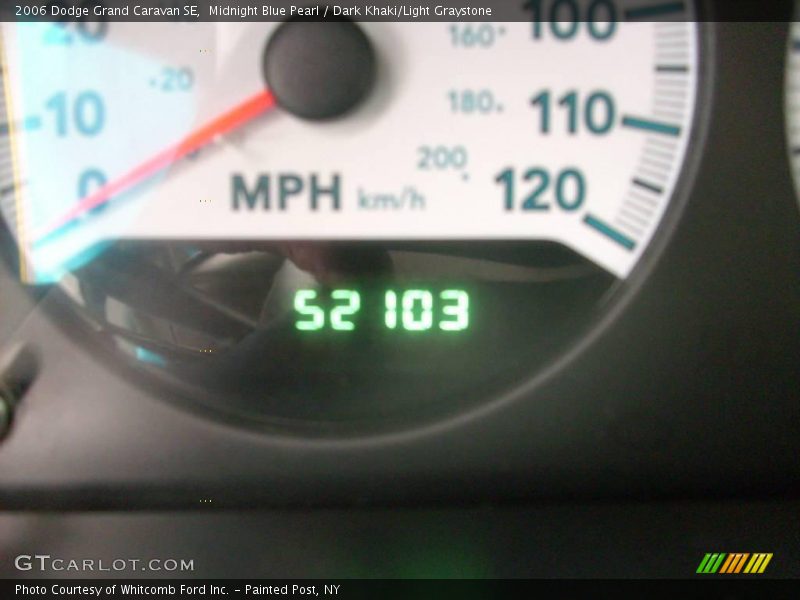 Midnight Blue Pearl / Dark Khaki/Light Graystone 2006 Dodge Grand Caravan SE