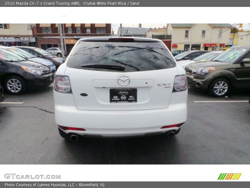 Crystal White Pearl Mica / Sand 2010 Mazda CX-7 s Grand Touring AWD