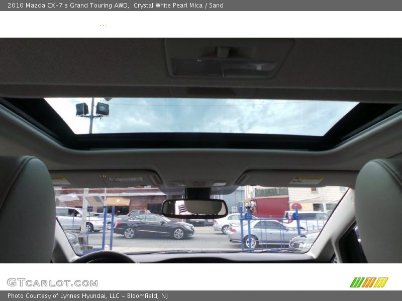 Crystal White Pearl Mica / Sand 2010 Mazda CX-7 s Grand Touring AWD