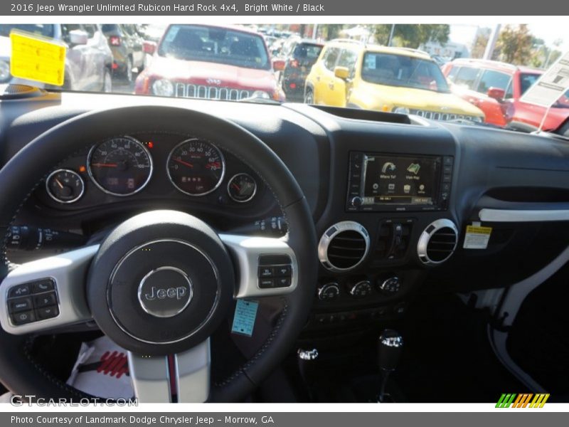 Bright White / Black 2016 Jeep Wrangler Unlimited Rubicon Hard Rock 4x4