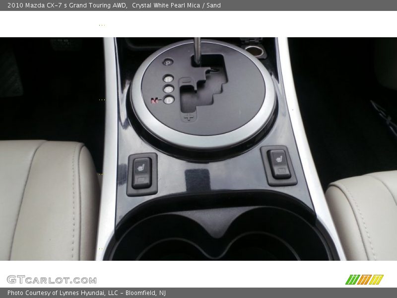 Crystal White Pearl Mica / Sand 2010 Mazda CX-7 s Grand Touring AWD