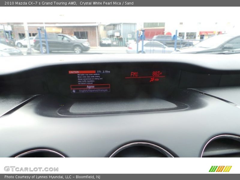 Crystal White Pearl Mica / Sand 2010 Mazda CX-7 s Grand Touring AWD