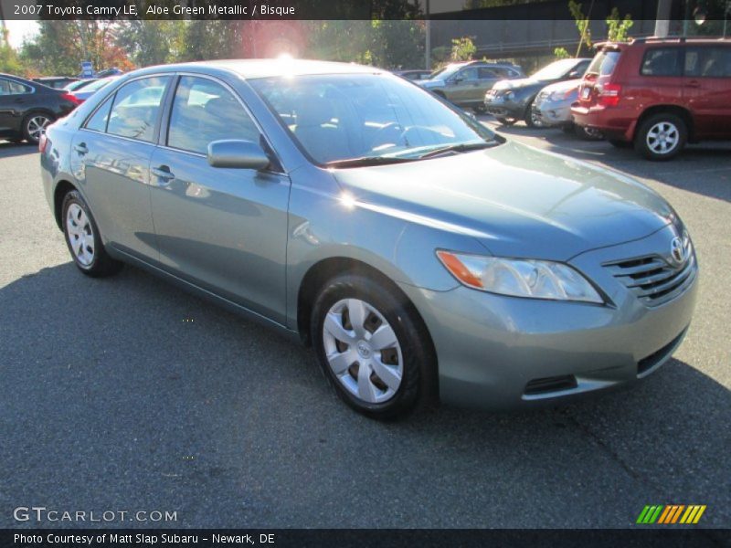Aloe Green Metallic / Bisque 2007 Toyota Camry LE