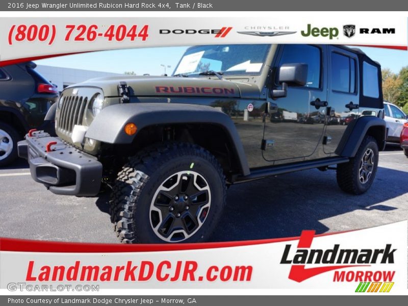 Tank / Black 2016 Jeep Wrangler Unlimited Rubicon Hard Rock 4x4