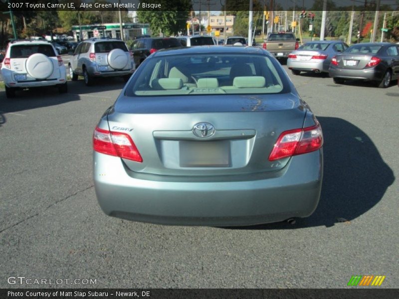 Aloe Green Metallic / Bisque 2007 Toyota Camry LE