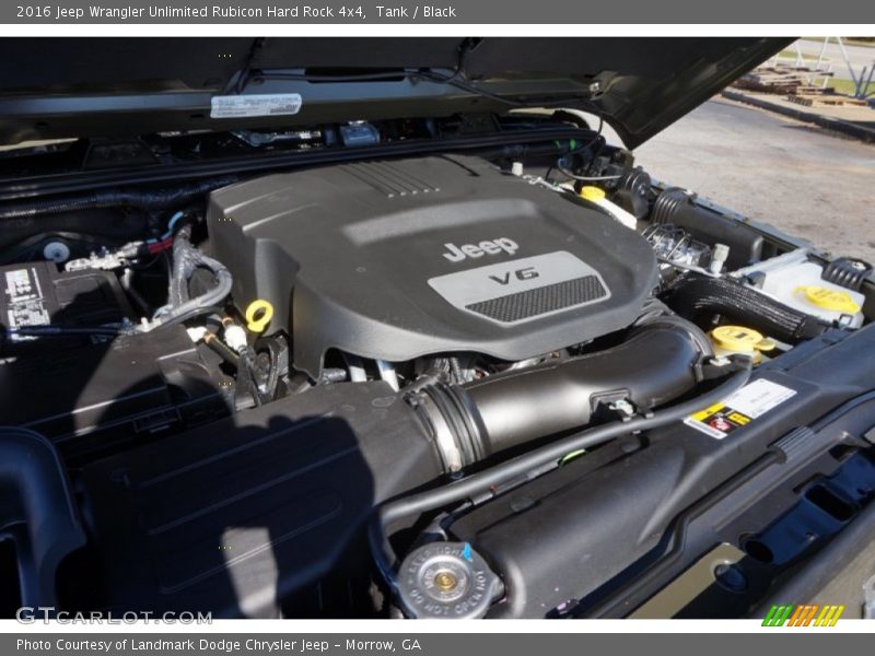 Tank / Black 2016 Jeep Wrangler Unlimited Rubicon Hard Rock 4x4