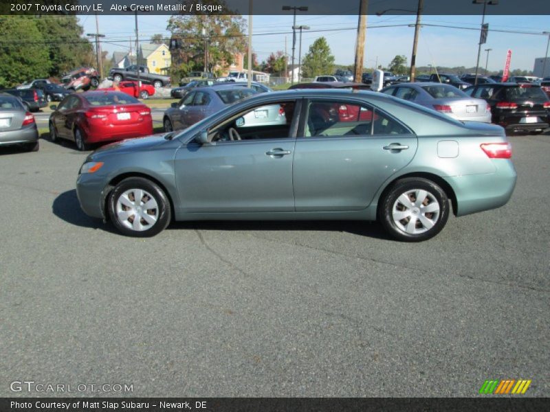 Aloe Green Metallic / Bisque 2007 Toyota Camry LE