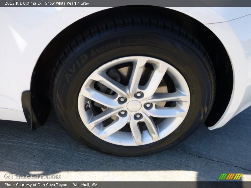 Snow White Pearl / Gray 2013 Kia Optima LX
