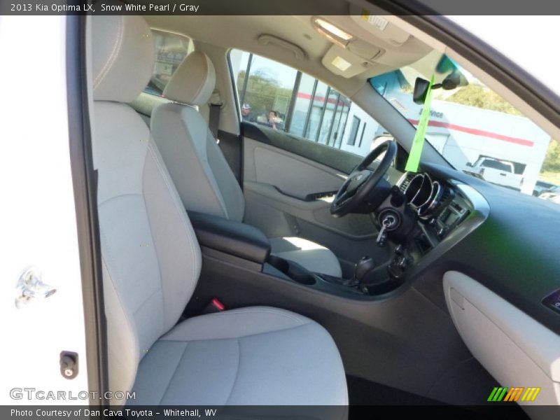Snow White Pearl / Gray 2013 Kia Optima LX