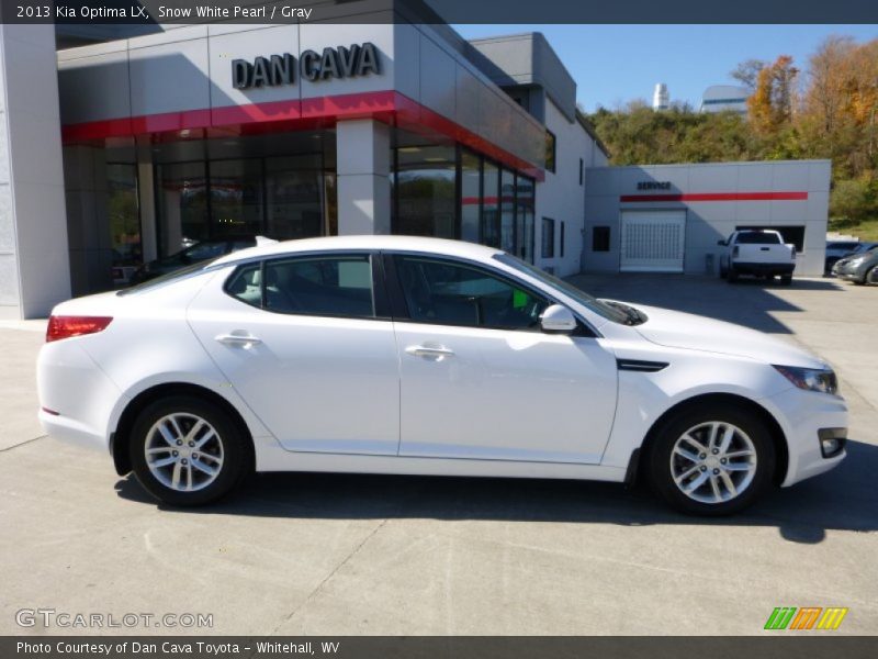 Snow White Pearl / Gray 2013 Kia Optima LX