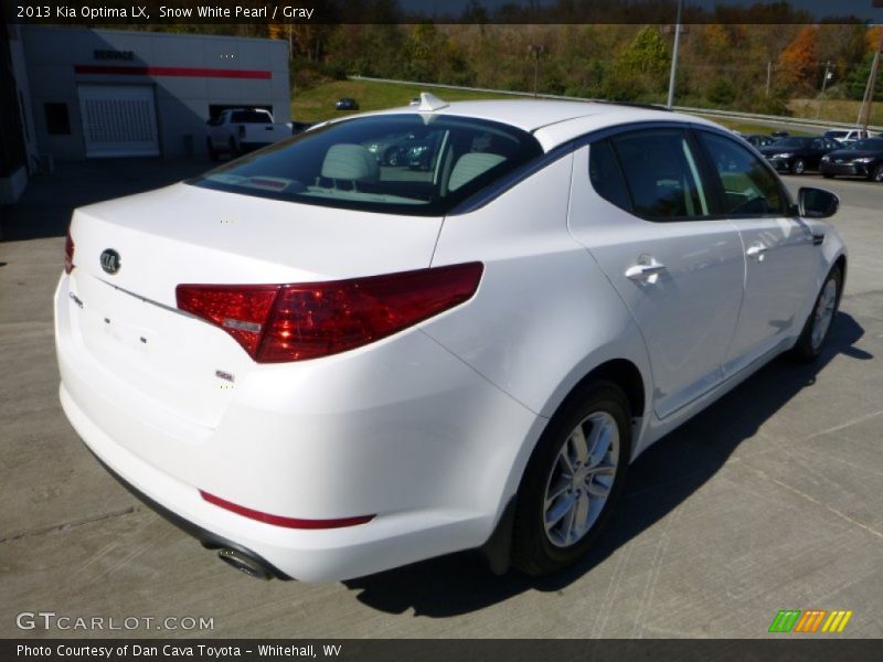 Snow White Pearl / Gray 2013 Kia Optima LX