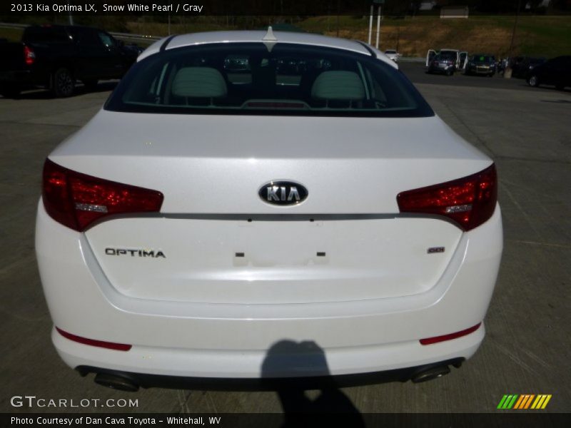 Snow White Pearl / Gray 2013 Kia Optima LX