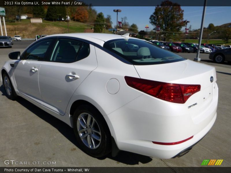 Snow White Pearl / Gray 2013 Kia Optima LX
