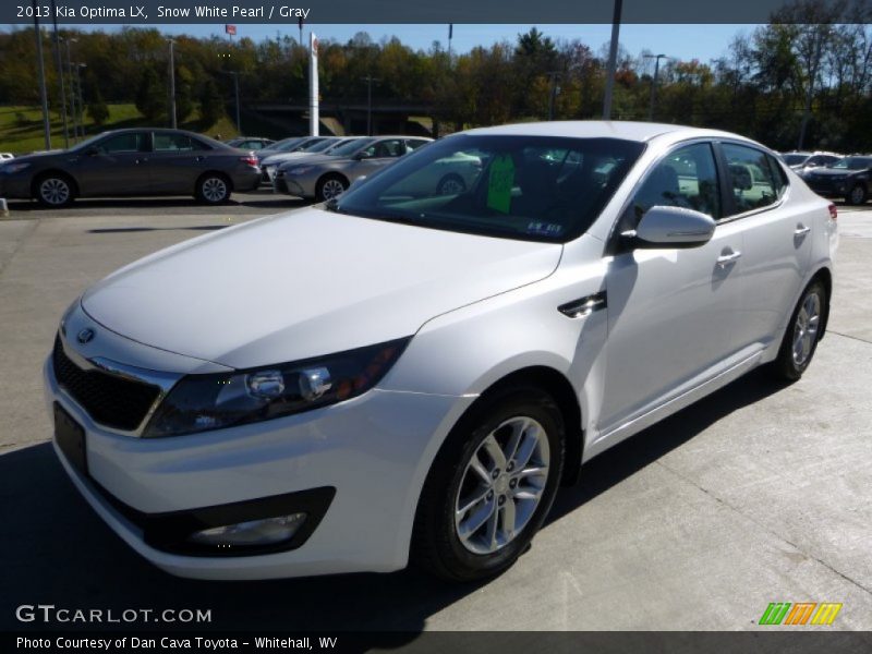 Snow White Pearl / Gray 2013 Kia Optima LX