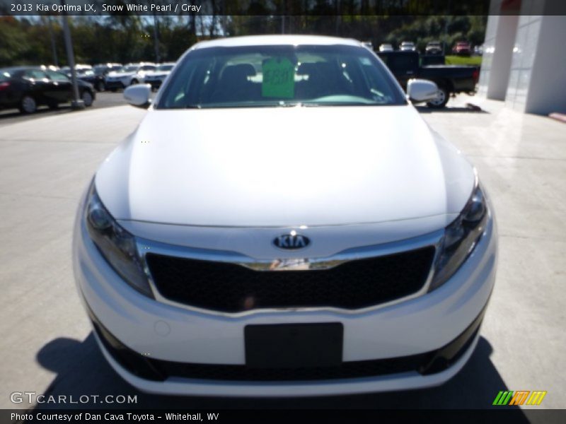 Snow White Pearl / Gray 2013 Kia Optima LX