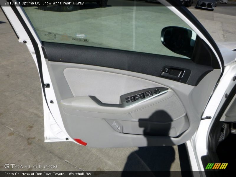 Snow White Pearl / Gray 2013 Kia Optima LX
