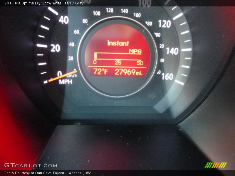 Snow White Pearl / Gray 2013 Kia Optima LX