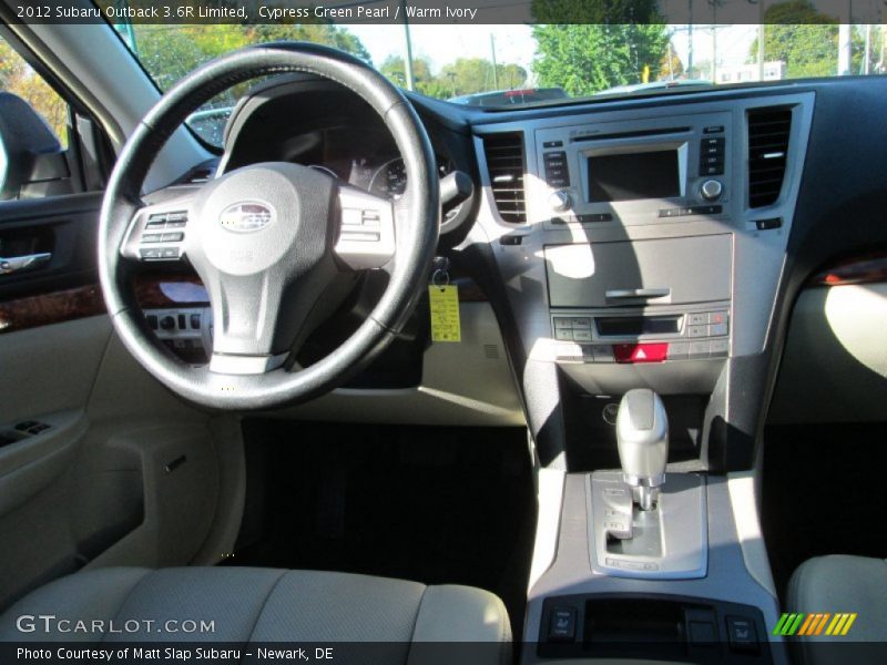 Cypress Green Pearl / Warm Ivory 2012 Subaru Outback 3.6R Limited