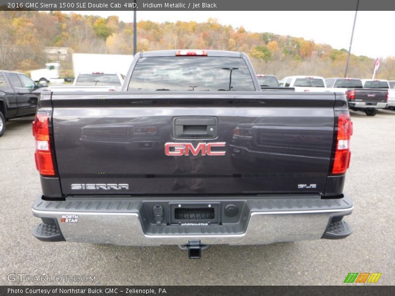 Iridium Metallic / Jet Black 2016 GMC Sierra 1500 SLE Double Cab 4WD