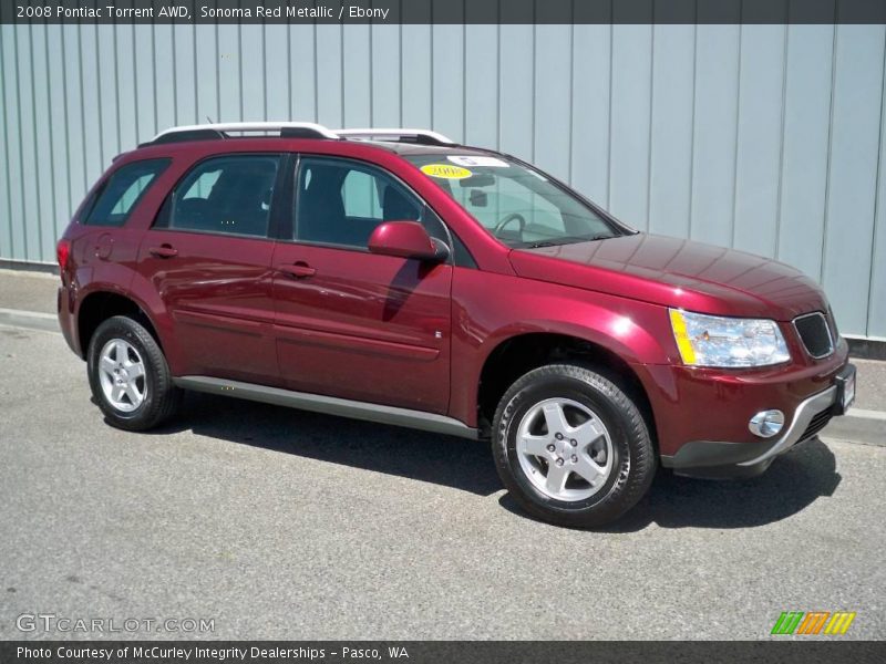 Sonoma Red Metallic / Ebony 2008 Pontiac Torrent AWD