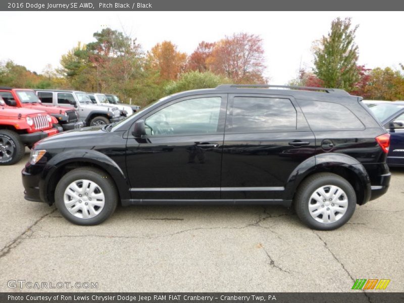 Pitch Black / Black 2016 Dodge Journey SE AWD