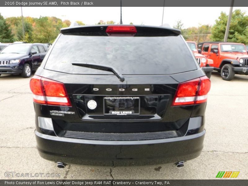 Pitch Black / Black 2016 Dodge Journey SE AWD