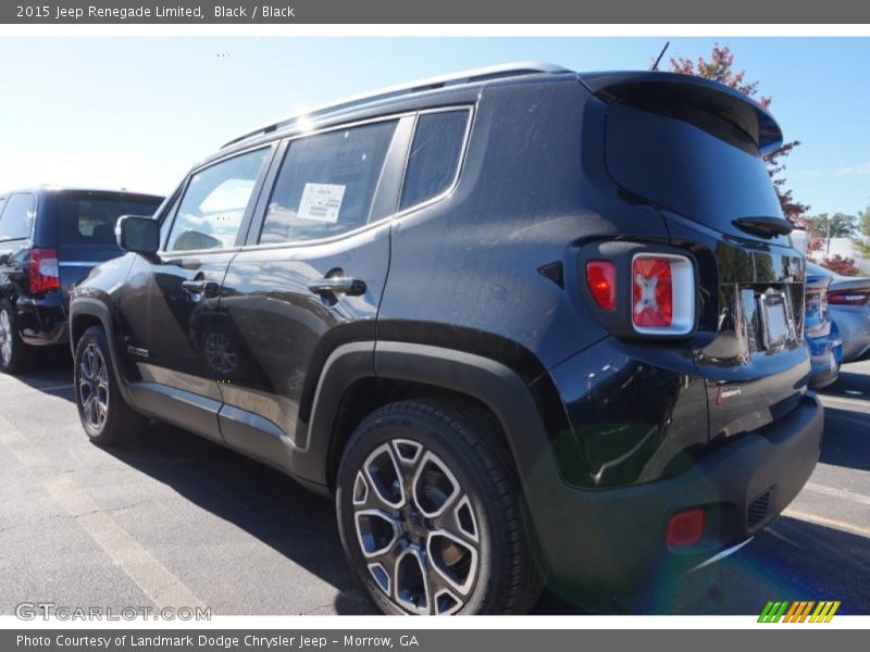 Black / Black 2015 Jeep Renegade Limited