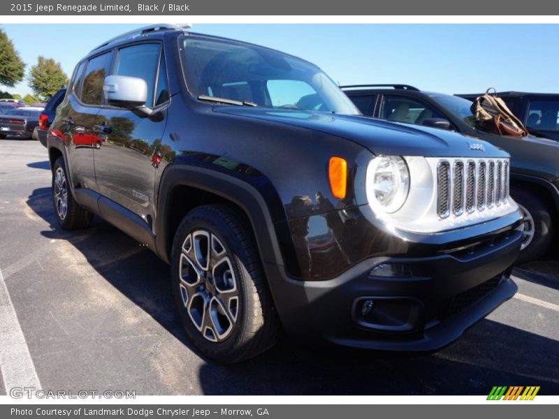Black / Black 2015 Jeep Renegade Limited