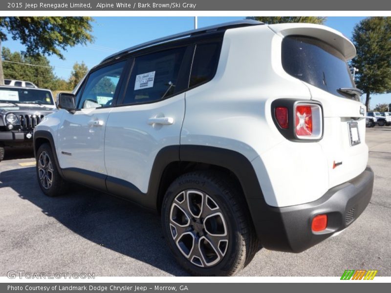 Alpine White / Bark Brown/Ski Gray 2015 Jeep Renegade Limited