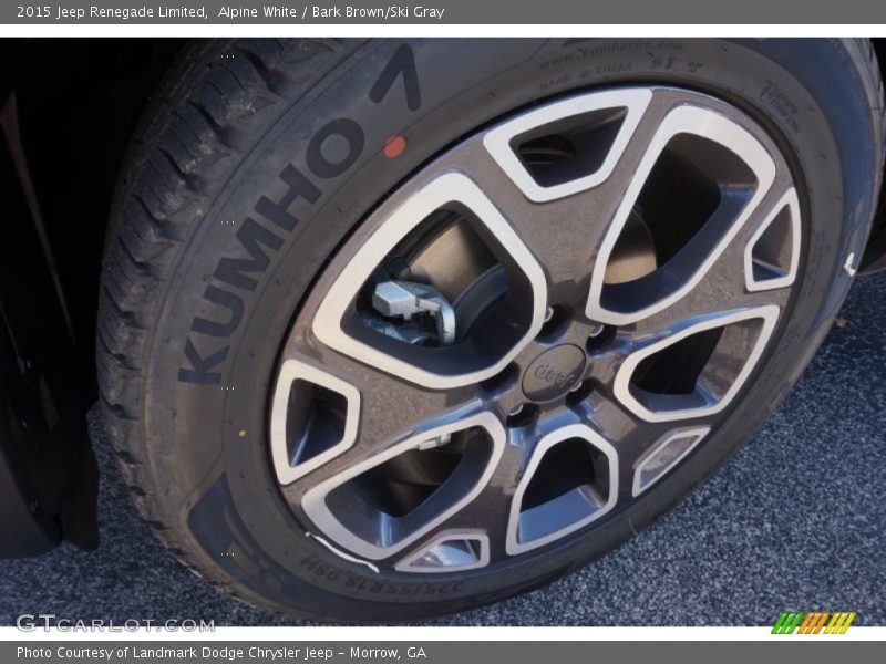 Alpine White / Bark Brown/Ski Gray 2015 Jeep Renegade Limited