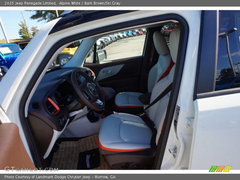 Alpine White / Bark Brown/Ski Gray 2015 Jeep Renegade Limited