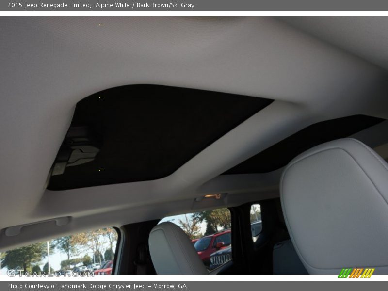 Alpine White / Bark Brown/Ski Gray 2015 Jeep Renegade Limited