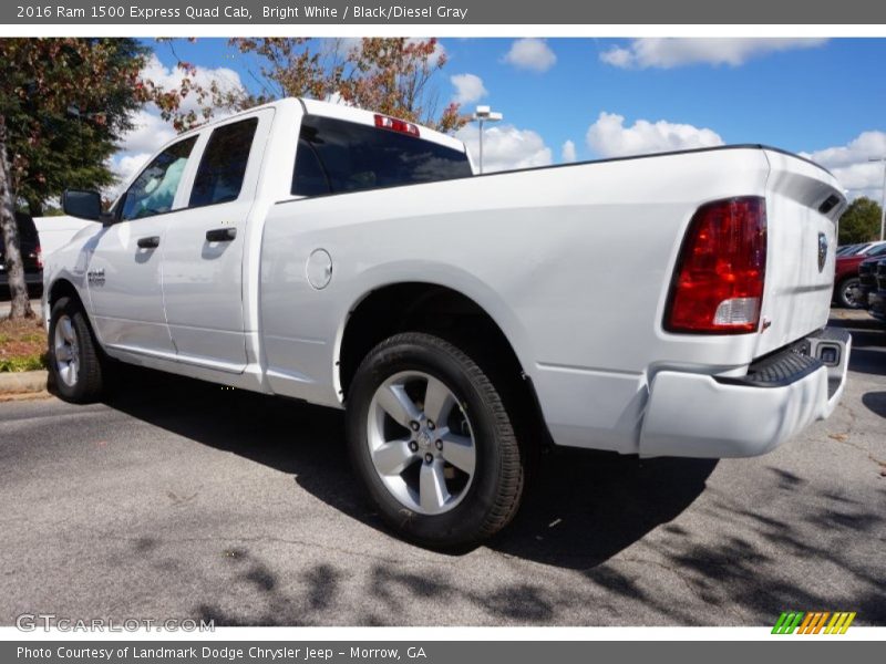 Bright White / Black/Diesel Gray 2016 Ram 1500 Express Quad Cab