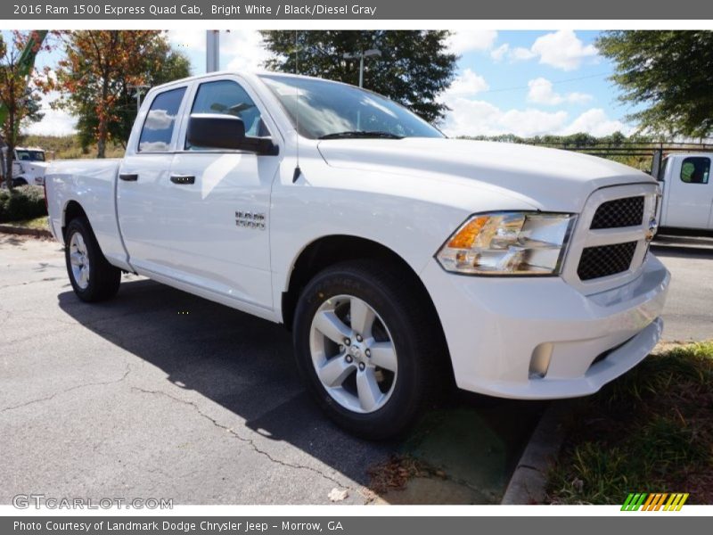 Bright White / Black/Diesel Gray 2016 Ram 1500 Express Quad Cab