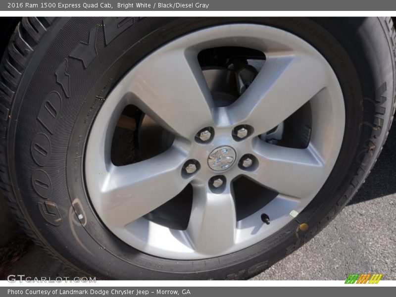 Bright White / Black/Diesel Gray 2016 Ram 1500 Express Quad Cab