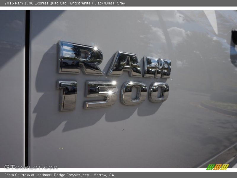 Bright White / Black/Diesel Gray 2016 Ram 1500 Express Quad Cab