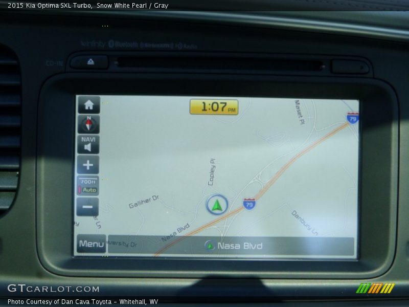 Snow White Pearl / Gray 2015 Kia Optima SXL Turbo