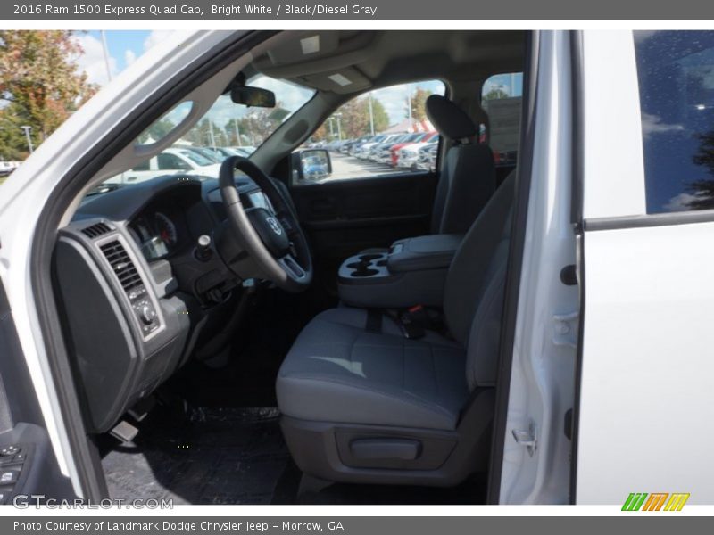 Bright White / Black/Diesel Gray 2016 Ram 1500 Express Quad Cab