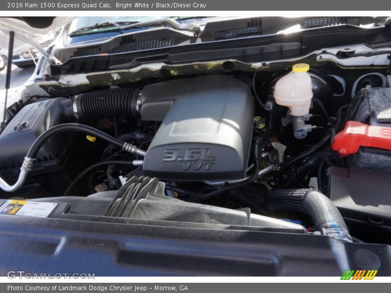 Bright White / Black/Diesel Gray 2016 Ram 1500 Express Quad Cab