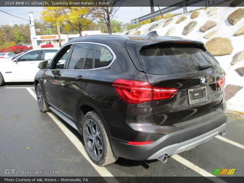 Sparkling Brown Metallic / Oyster 2016 BMW X1 xDrive28i