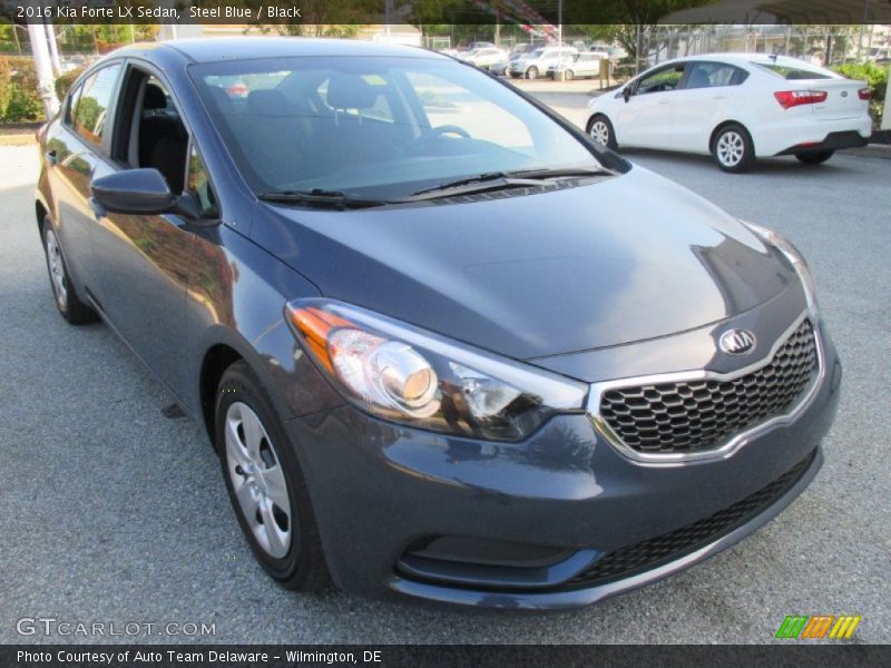Steel Blue / Black 2016 Kia Forte LX Sedan