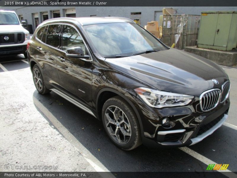 Sparkling Brown Metallic / Oyster 2016 BMW X1 xDrive28i