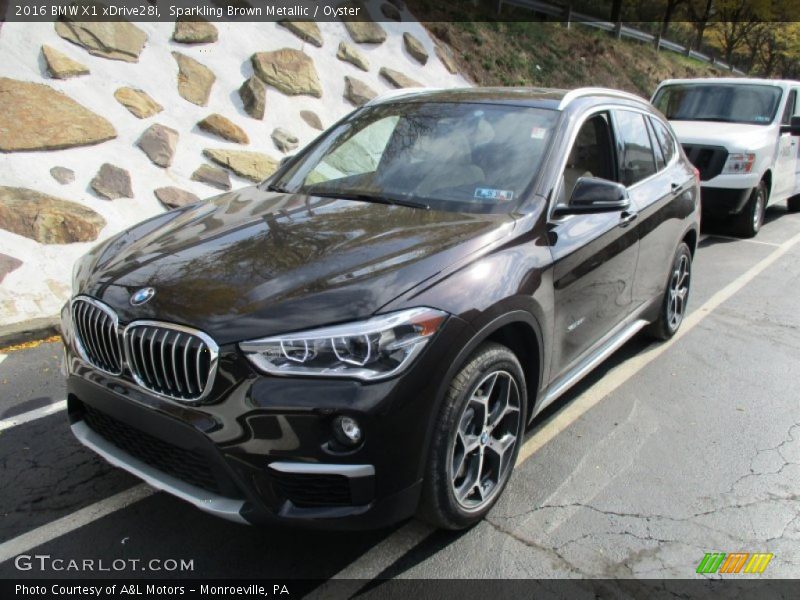 Sparkling Brown Metallic / Oyster 2016 BMW X1 xDrive28i