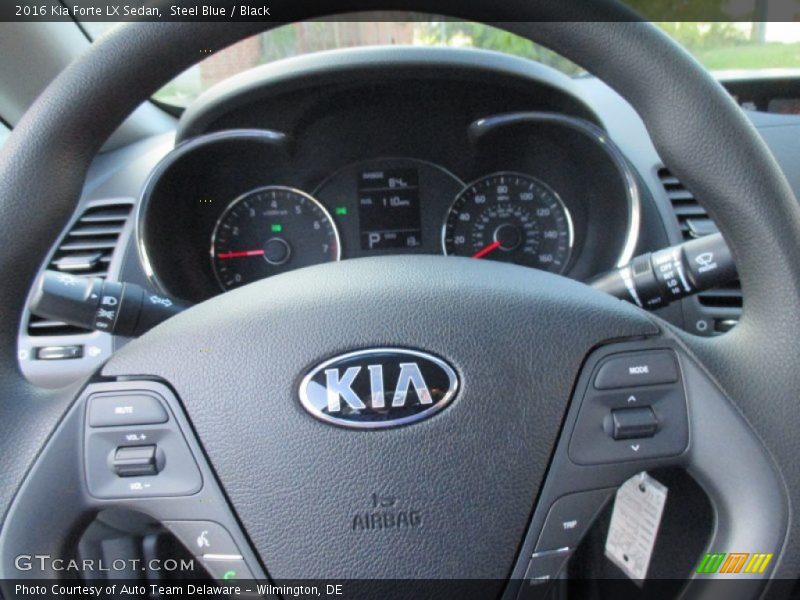Steel Blue / Black 2016 Kia Forte LX Sedan